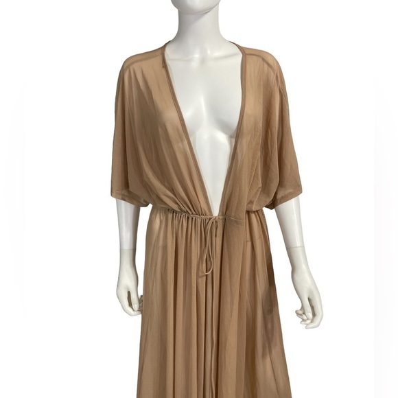 Beige Front Tie Maxi Swim Cover Up
New - Picture 5 of 7
